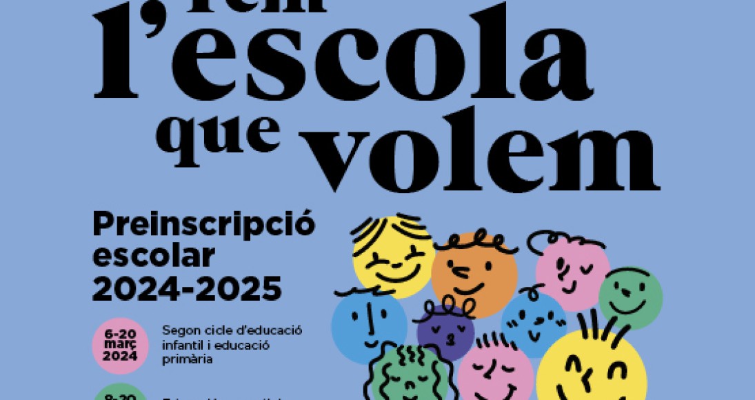 Preinscripció i matrícula pel curs 2024-2025, Escola 30 pasos